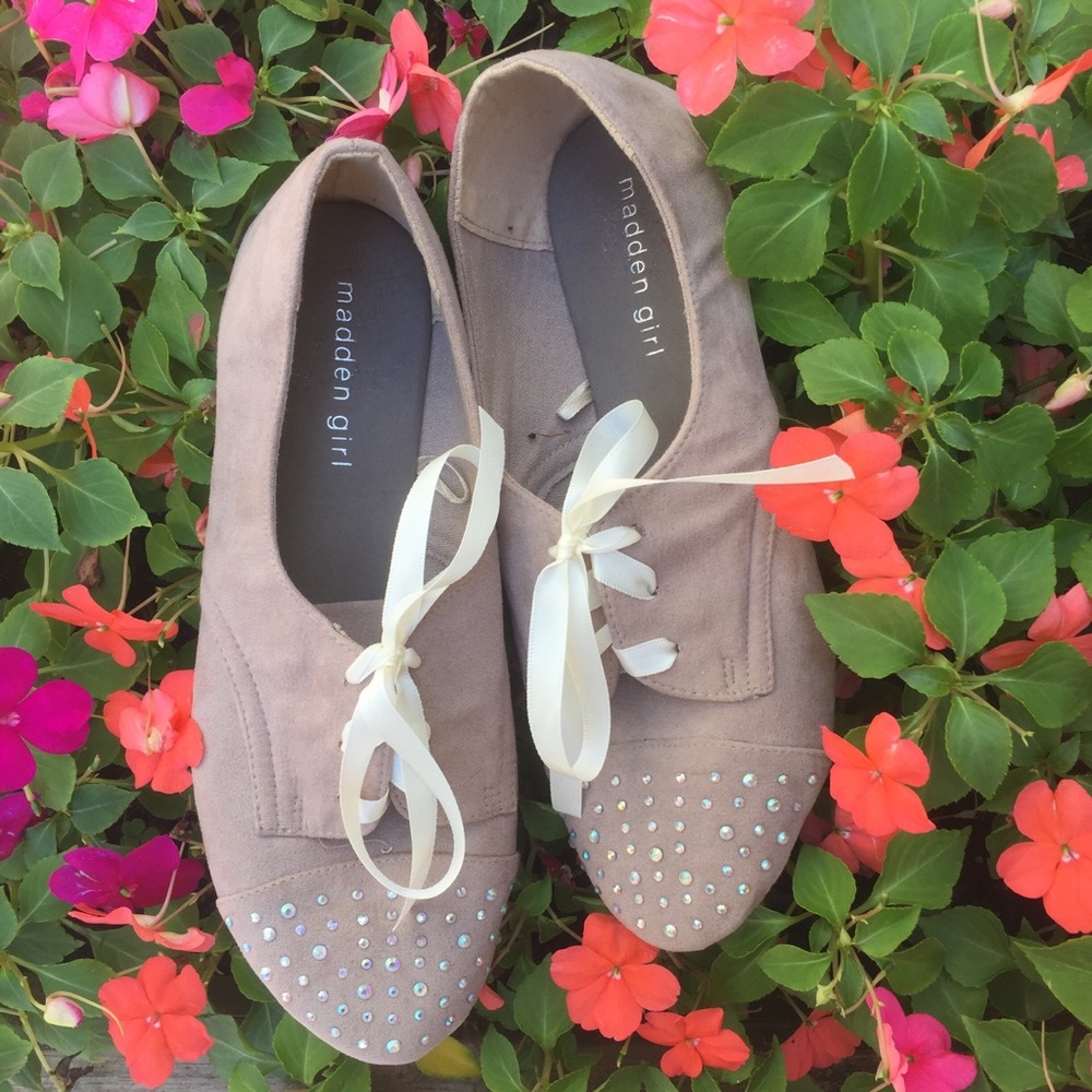 Madden Girl Rhinestone Oxfords